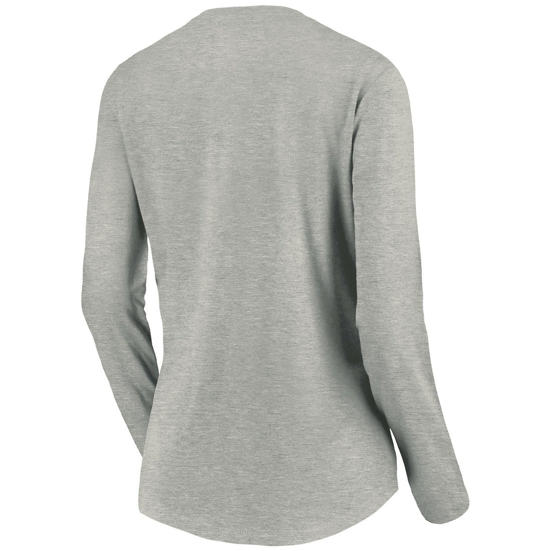 Tampa Bay Buccaneers Women's Primary Logo Long Sleeve V-Neck T-Shirt - Heather Gray T-shirts