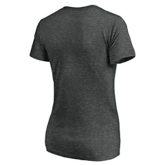 Tampa Bay Buccaneers Women's Team Lockup V-Neck T-Shirt - Heather Gray T-shirts
