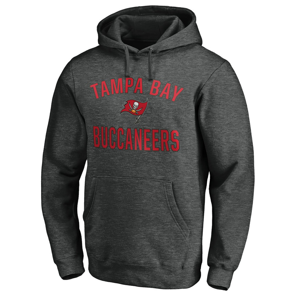 Tampa Bay Buccaneers Victory Arch Pullover Hoodie - Heather Charcoal Hoodies