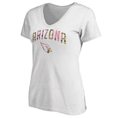 Arizona Cardinals Women's Floral Arch T-Shirt - White T-shirts