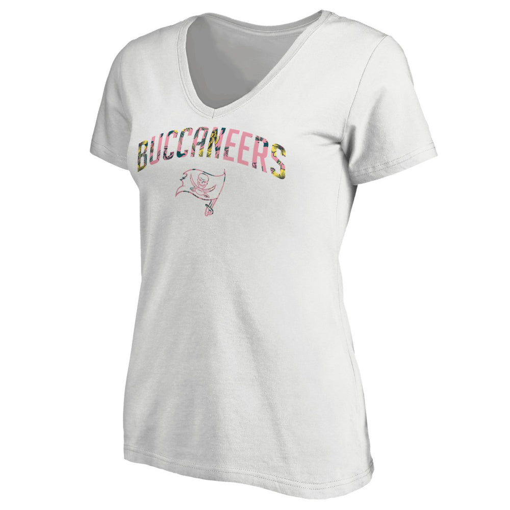 Tampa Bay Buccaneers Women's Floral Arch T-Shirt - White T-shirts