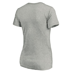 Atlanta Falcons Women's Primary Logo V-Neck T-Shirt - Heather Gray T-shirts