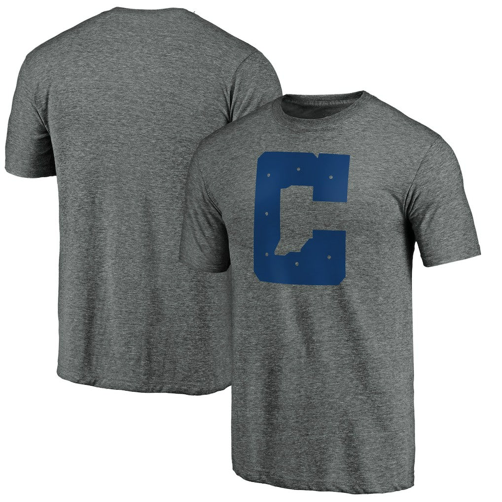 Indianapolis Colts Secondary Logo Tri-Blend T-Shirt - Gray T-shirts