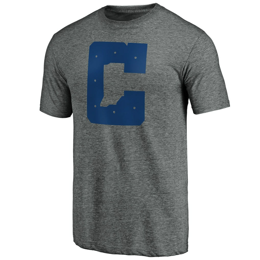 Indianapolis Colts Secondary Logo Tri-Blend T-Shirt - Gray T-shirts