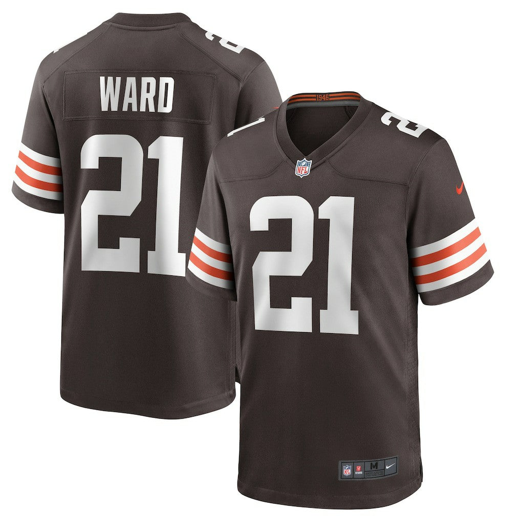 Denzel Ward Cleveland Browns Player Game Jersey - Brown Jerseys