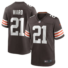 Denzel Ward Cleveland Browns Player Game Jersey - Brown Jerseys