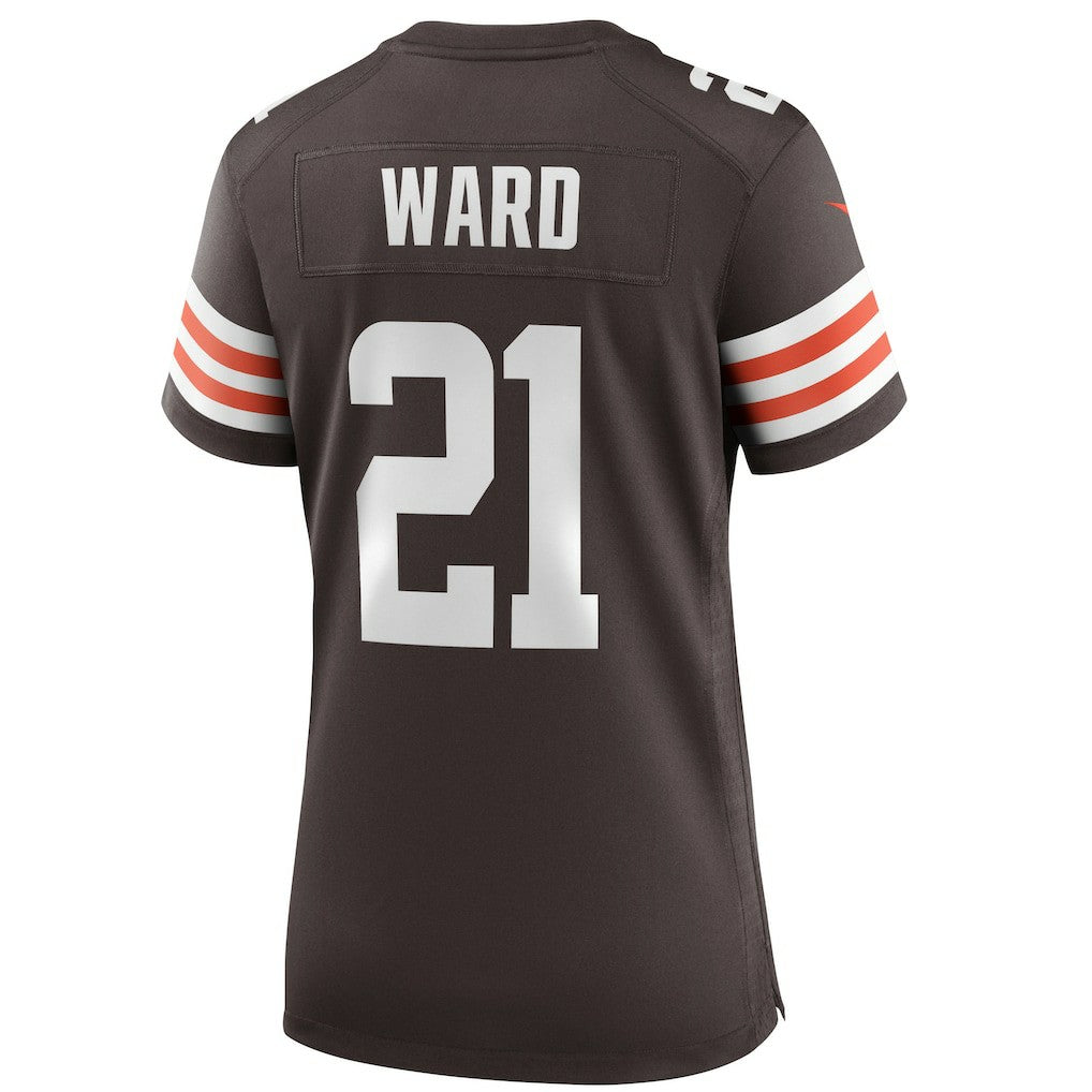 Denzel Ward Cleveland Browns Women's Player Game Jersey - Brown Jerseys