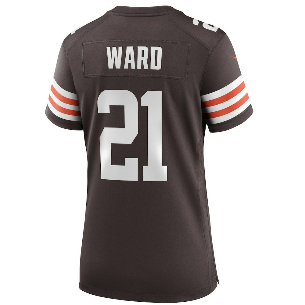 Denzel Ward Cleveland Browns Women's Player Game Jersey - Brown Jerseys