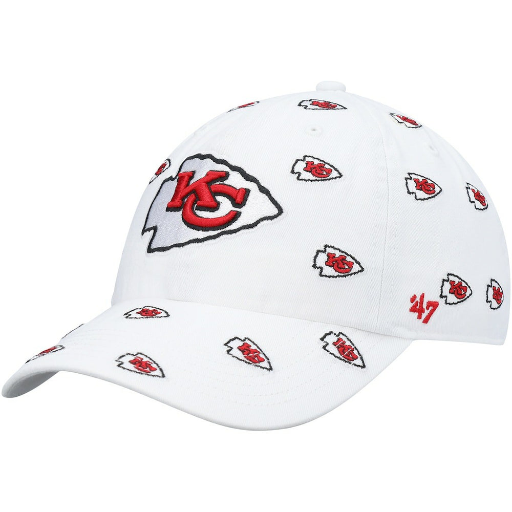Kansas City Chiefs '47 Women's Confetti Clean Up Adjustable Hat - White Hats