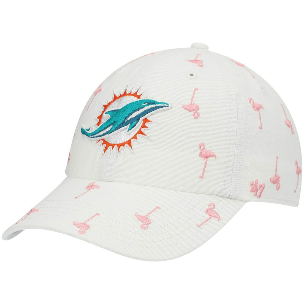 Miami Dolphins '47 Women's Confetti Clean Up Adjustable Hat - White Hats