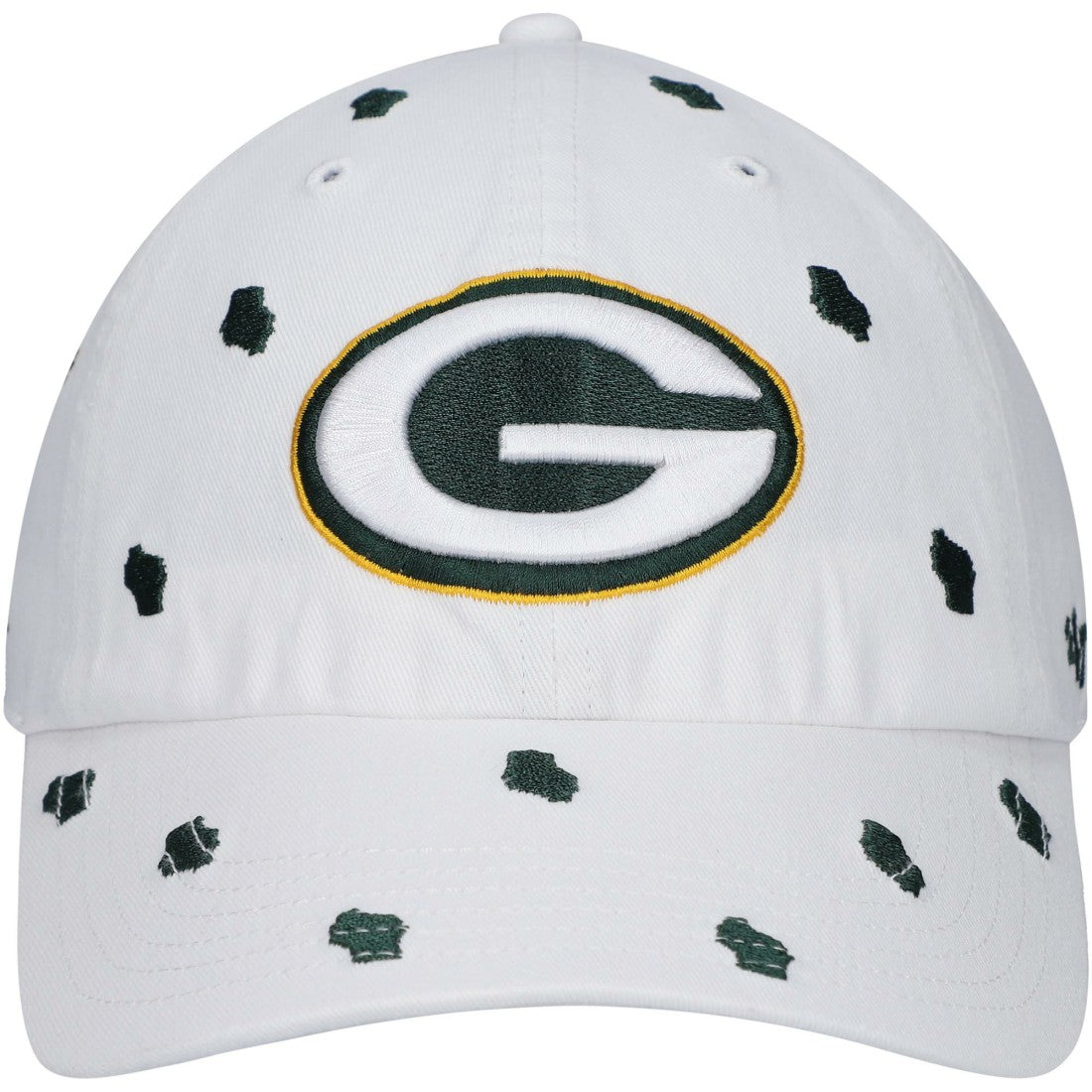 Green Bay Packers '47 Women's Confetti Clean Up Adjustable Hat - White Hats