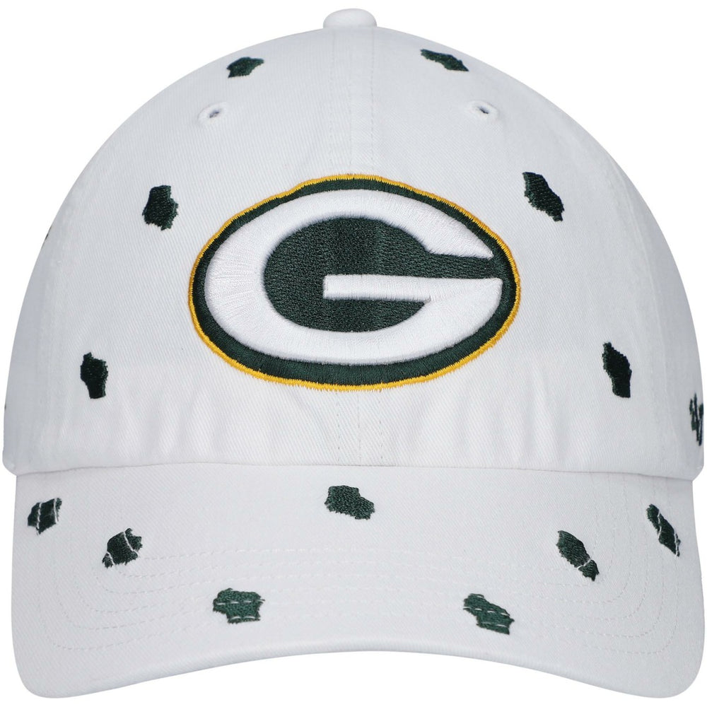 Green Bay Packers '47 Women's Confetti Clean Up Adjustable Hat - White Hats
