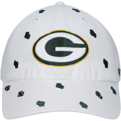 Green Bay Packers '47 Women's Confetti Clean Up Adjustable Hat - White Hats