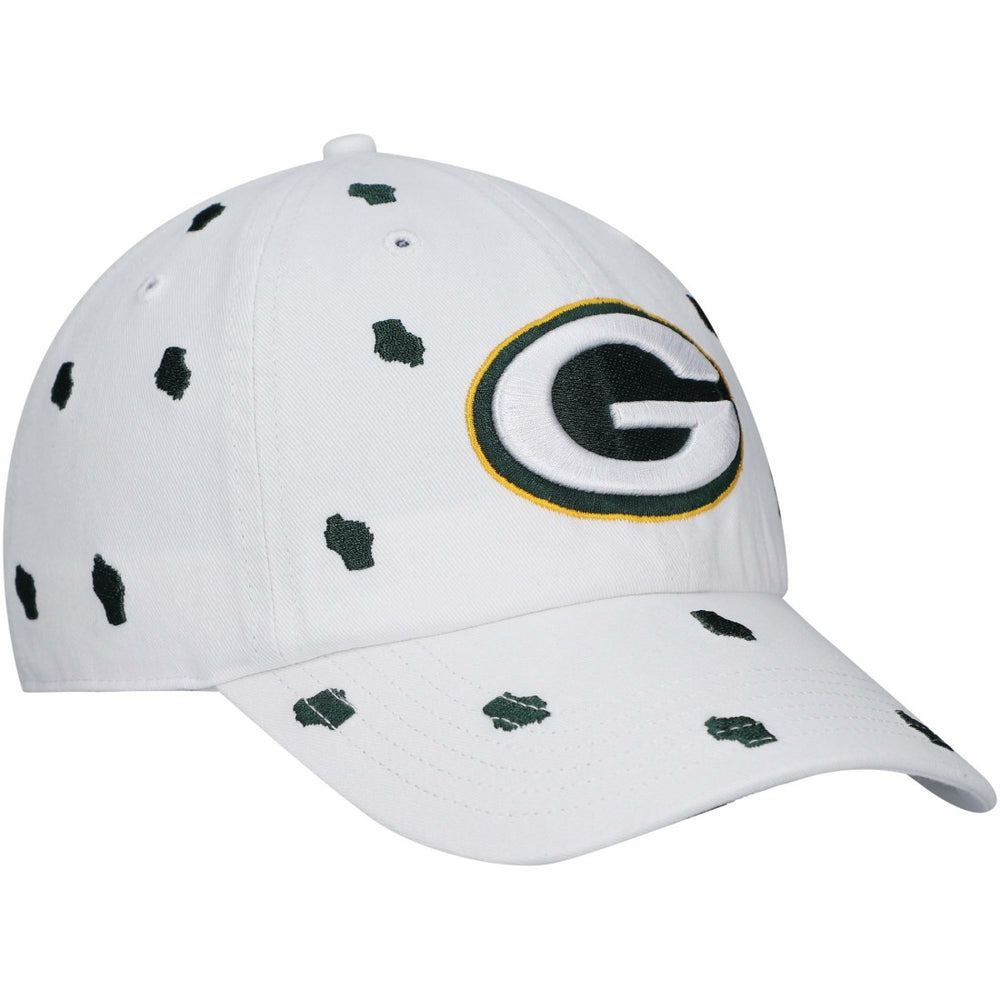 Green Bay Packers '47 Women's Confetti Clean Up Adjustable Hat - White Hats