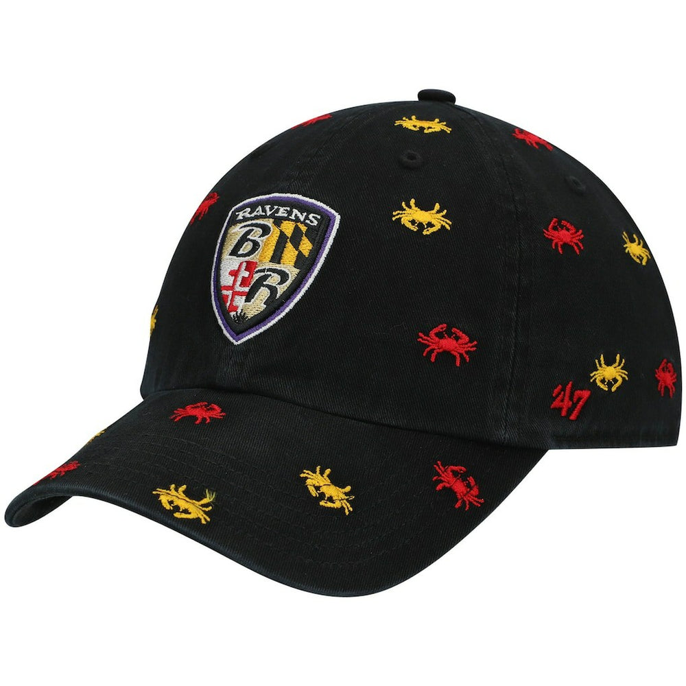 Baltimore Ravens '47 Women's Confetti Clean Up Adjustable Hat - Black Hats