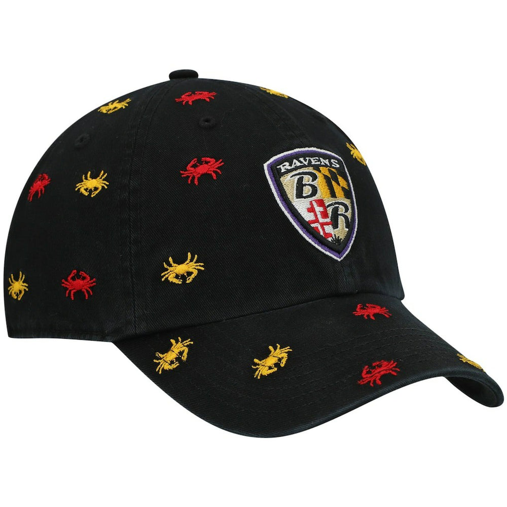 Baltimore Ravens '47 Women's Confetti Clean Up Adjustable Hat - Black Hats