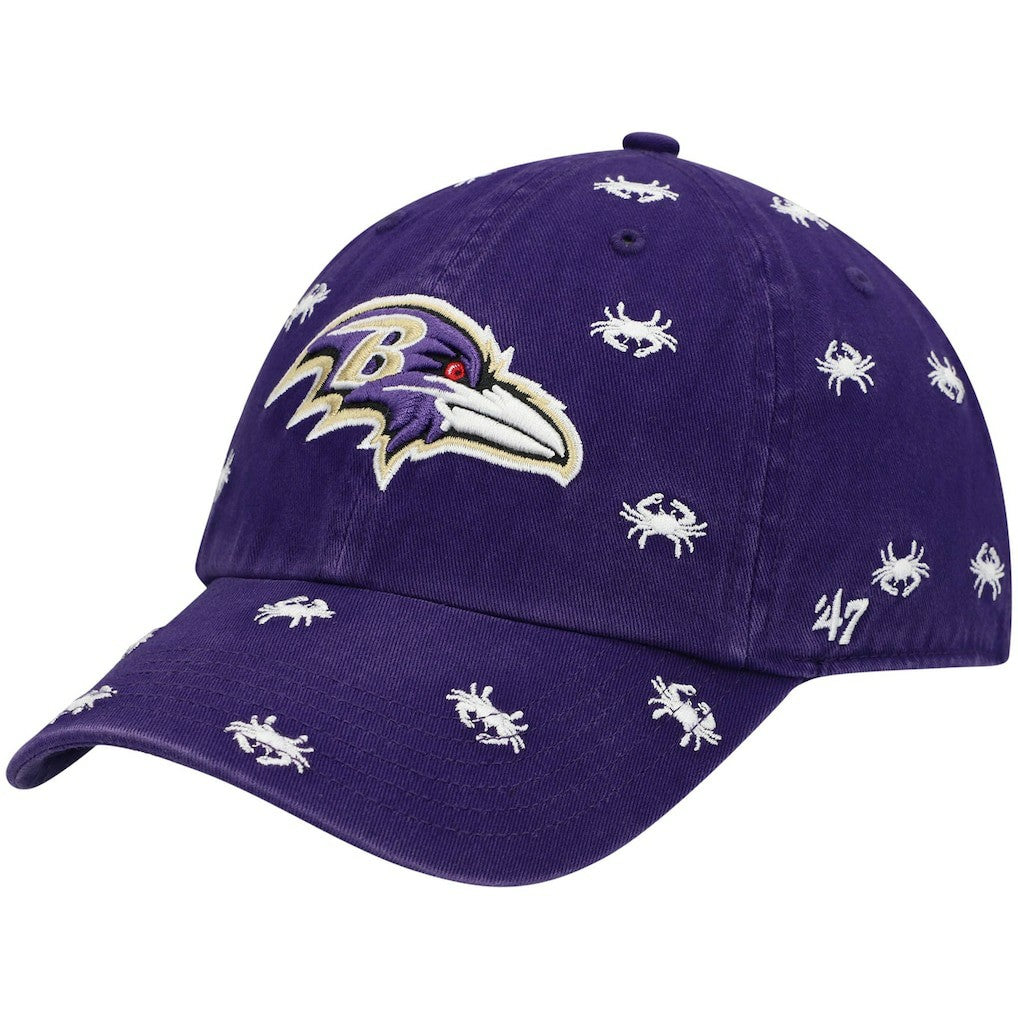 Baltimore Ravens '47 Women's Confetti Clean Up Adjustable Hat - Purple Hats