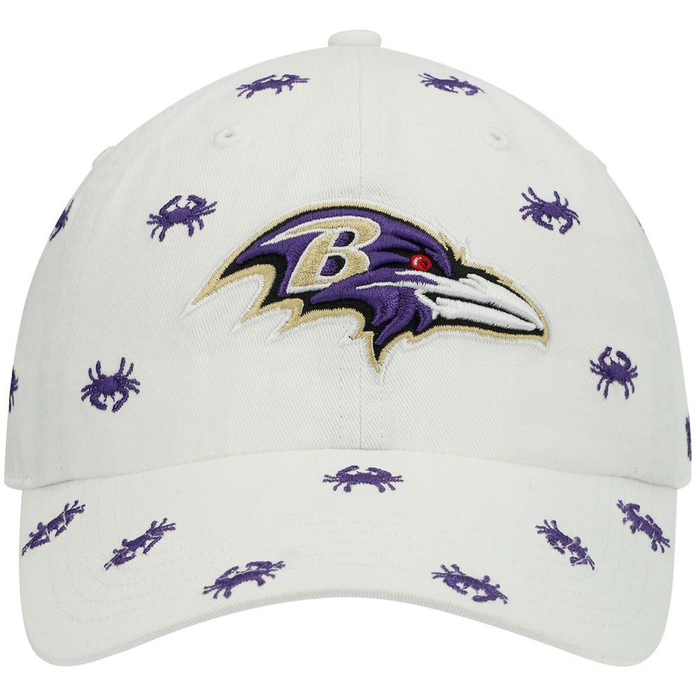 Baltimore Ravens '47 Women's Confetti Clean Up Adjustable Hat - White Hats