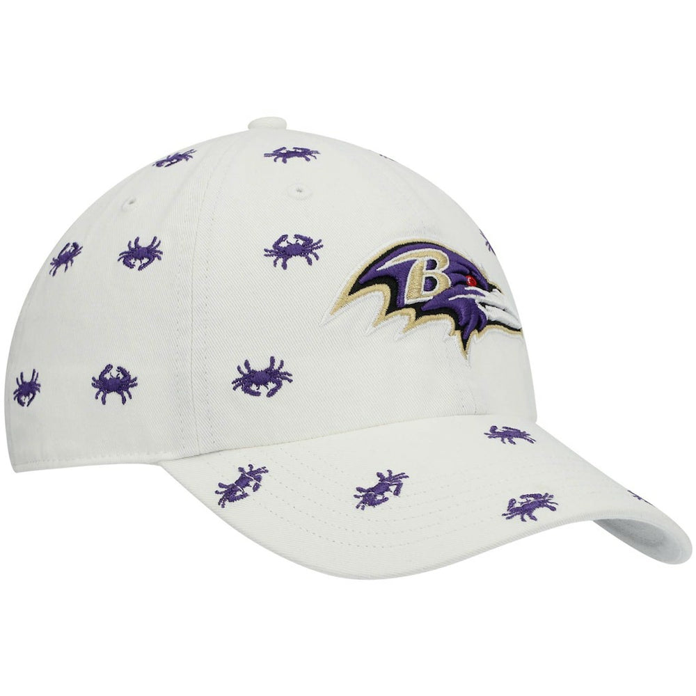 Baltimore Ravens '47 Women's Confetti Clean Up Adjustable Hat - White Hats