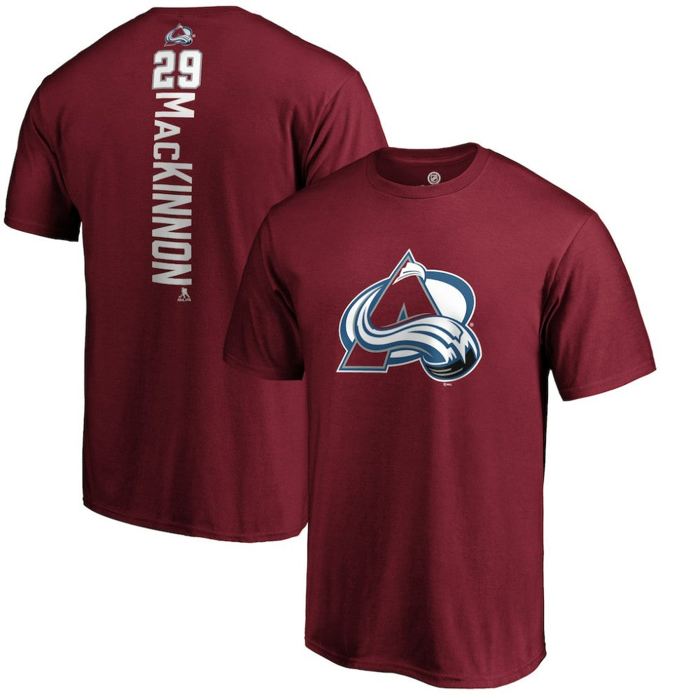 Nathan MacKinnon Colorado Avalanche Playmaker T-Shirt - Garnet | US 3908135