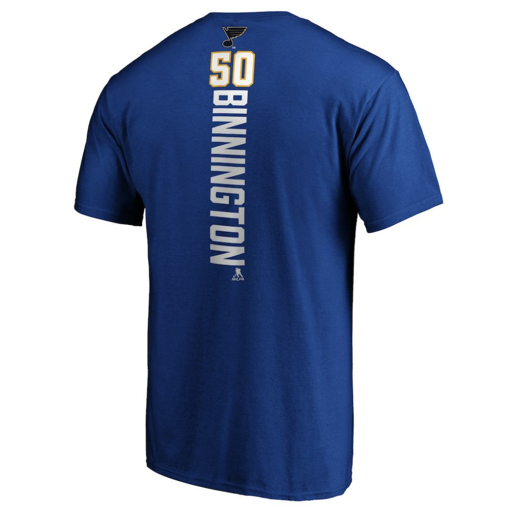 Jordan Binnington St. Louis Blues Playmaker T-Shirt - Royal | US 3908163