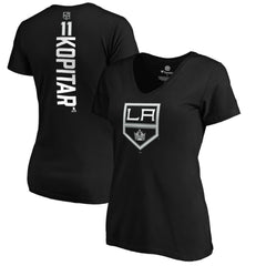 Anze Kopitar Los Angeles Kings Women's Playmaker V-Neck T-Shirt - Black | US 3908204
