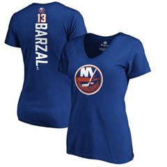 Mathew Barzal New York Islanders Women's Playmaker V-Neck T-Shirt - Royal | US 3908211