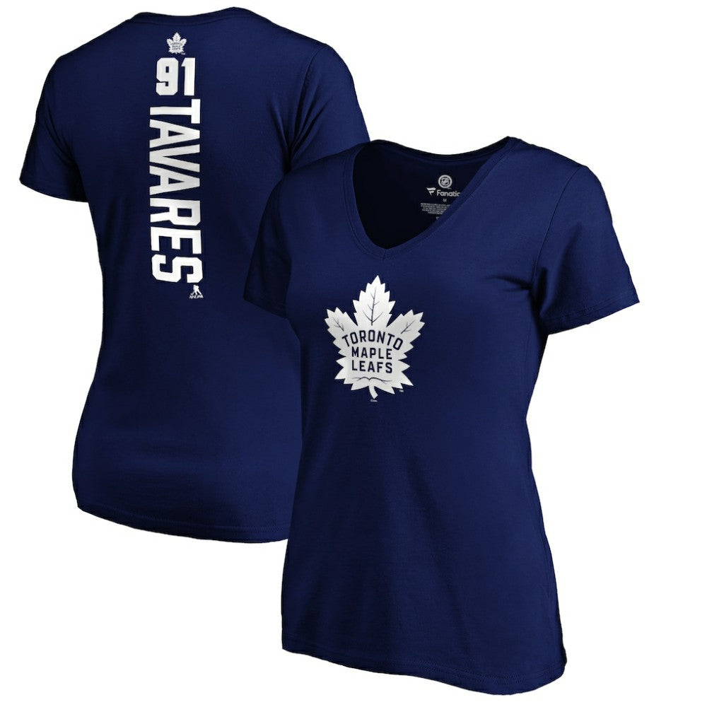 John Tavares Toronto Maple Leafs Women's Playmaker V-Neck T-Shirt - Royal | US 3908227