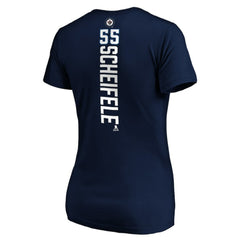 Mark Scheifele Winnipeg Jets Women's Playmaker V-Neck T-Shirt - Navy | US 3908238