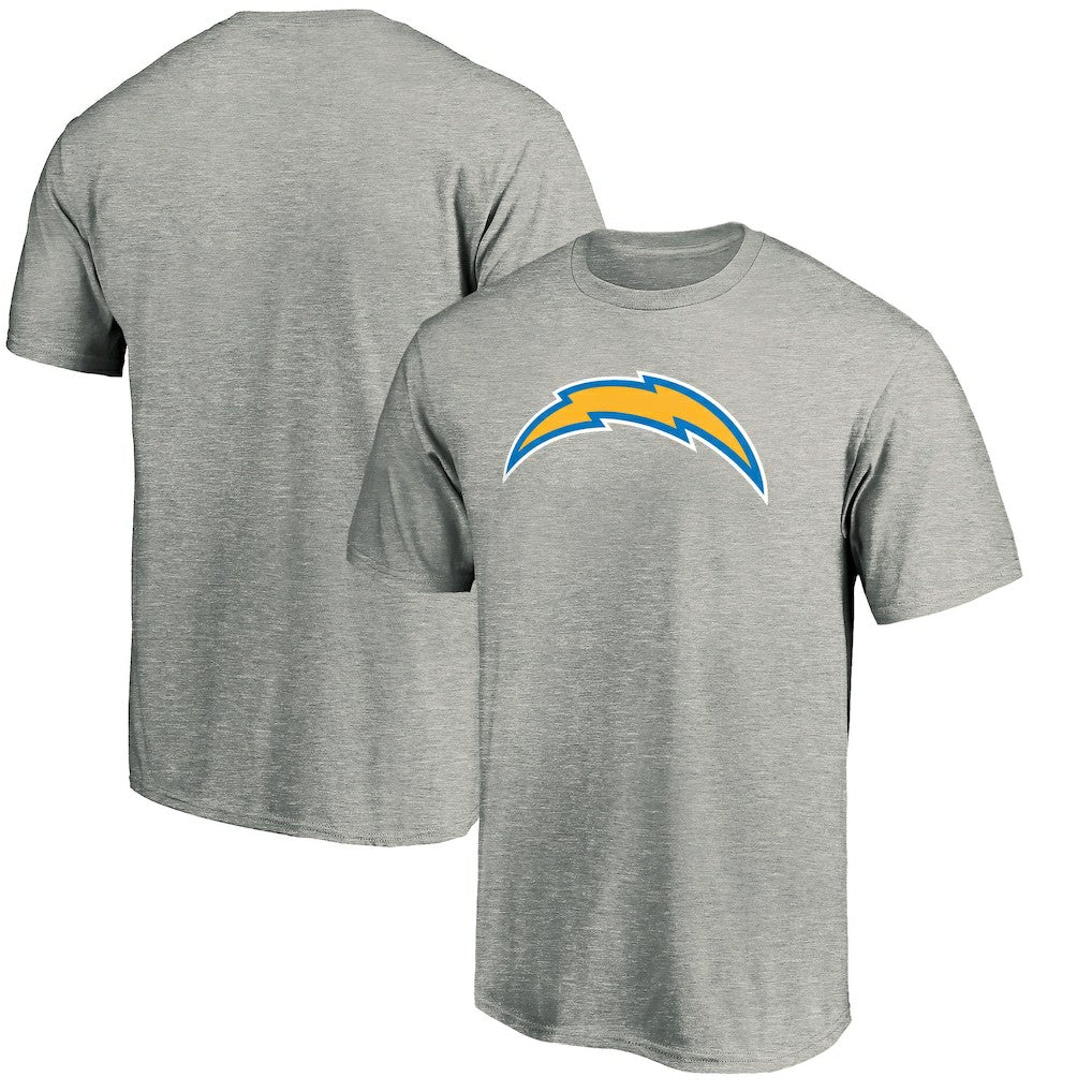 Los Angeles Chargers Primary Logo T-Shirt - Heather Gray T-shirts