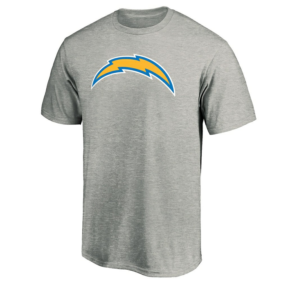 Los Angeles Chargers Primary Logo T-Shirt - Heather Gray T-shirts