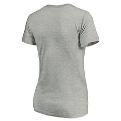 Los Angeles Chargers Women's Primary Logo V-Neck T-Shirt - Heather Gray T-shirts