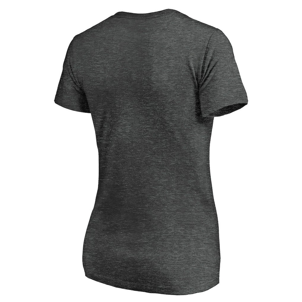 Los Angeles Chargers Women's Victory Arch V-Neck T-Shirt - Heathered Gray T-shirts