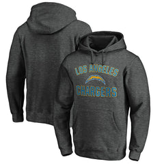 Los Angeles Chargers Victory Arch Pullover Hoodie - Heather Gray Hoodies