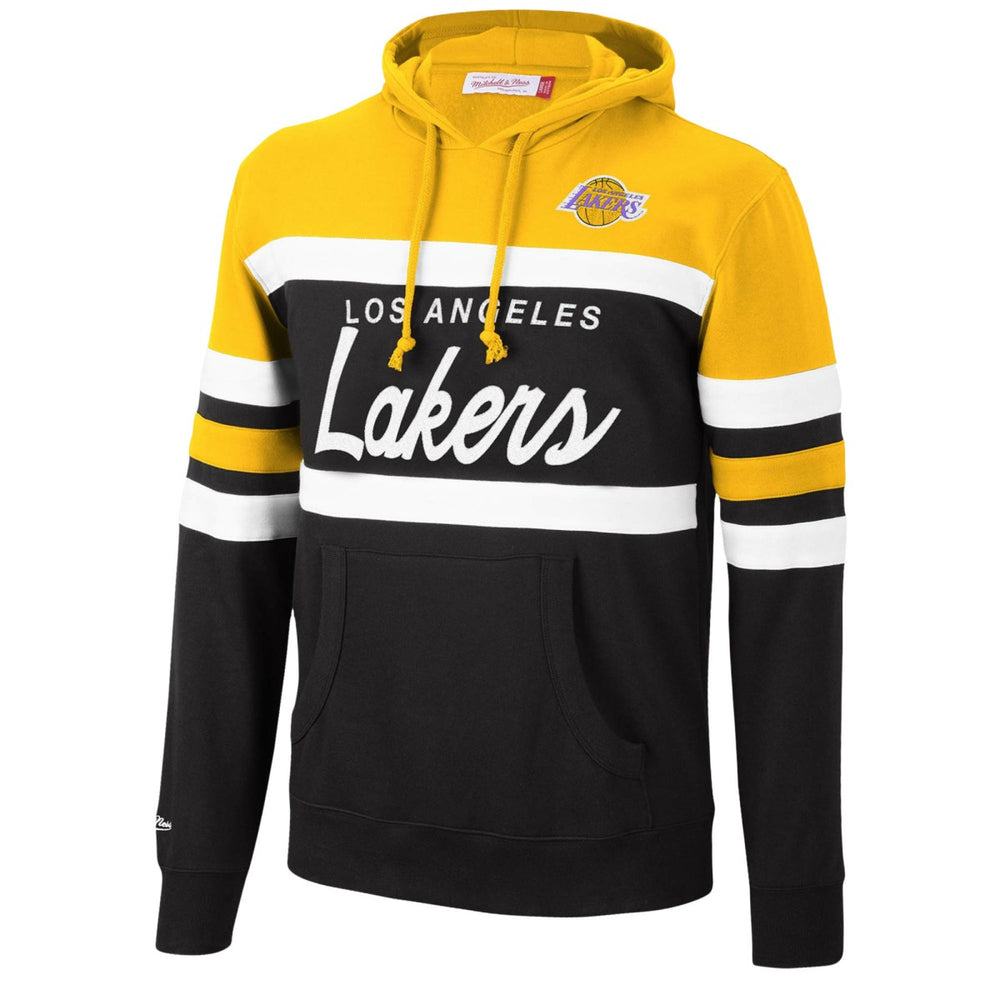 Los Angeles Lakers Head Coach Pullover Hoodie Gold/Black - Mitchell & Ness