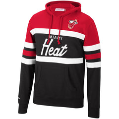 Miami Heat Head Coach Pullover Hoodie Red/Black - Mitchell & Ness