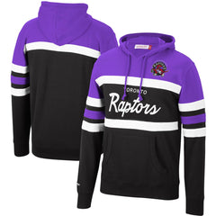 Toronto Raptors Head Coach Pullover Hoodie Purple/Black - Mitchell & Ness