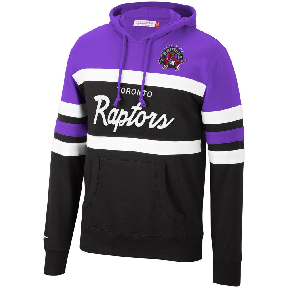 Toronto Raptors Head Coach Pullover Hoodie Purple/Black - Mitchell & Ness