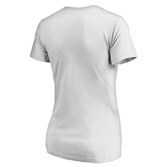 Denver Nuggets Women's Floral Arch V-Neck T-Shirt White
