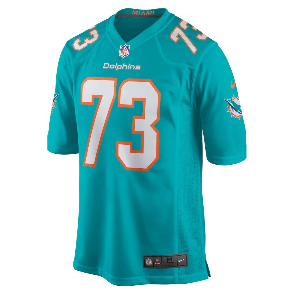 Austin Jackson Miami Dolphins Game Jersey - Aqua Jerseys