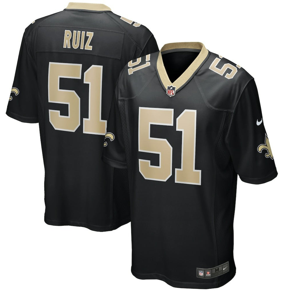 Cesar Ruiz New Orleans Saints Game Jersey - Black Jerseys