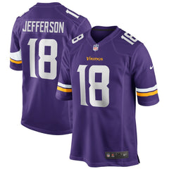 Justin Jefferson Minnesota Vikings Game Jersey - Purple Jerseys