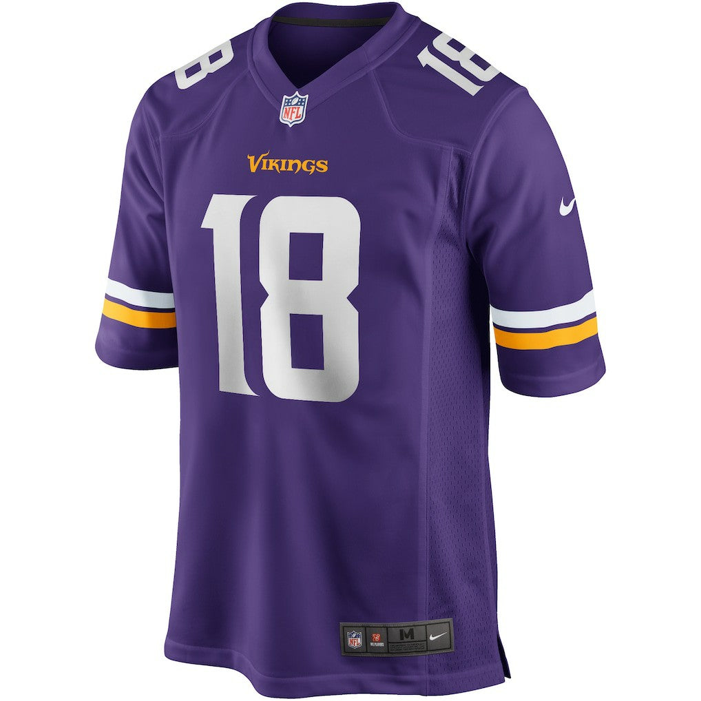 Justin Jefferson Minnesota Vikings Game Jersey - Purple Jerseys