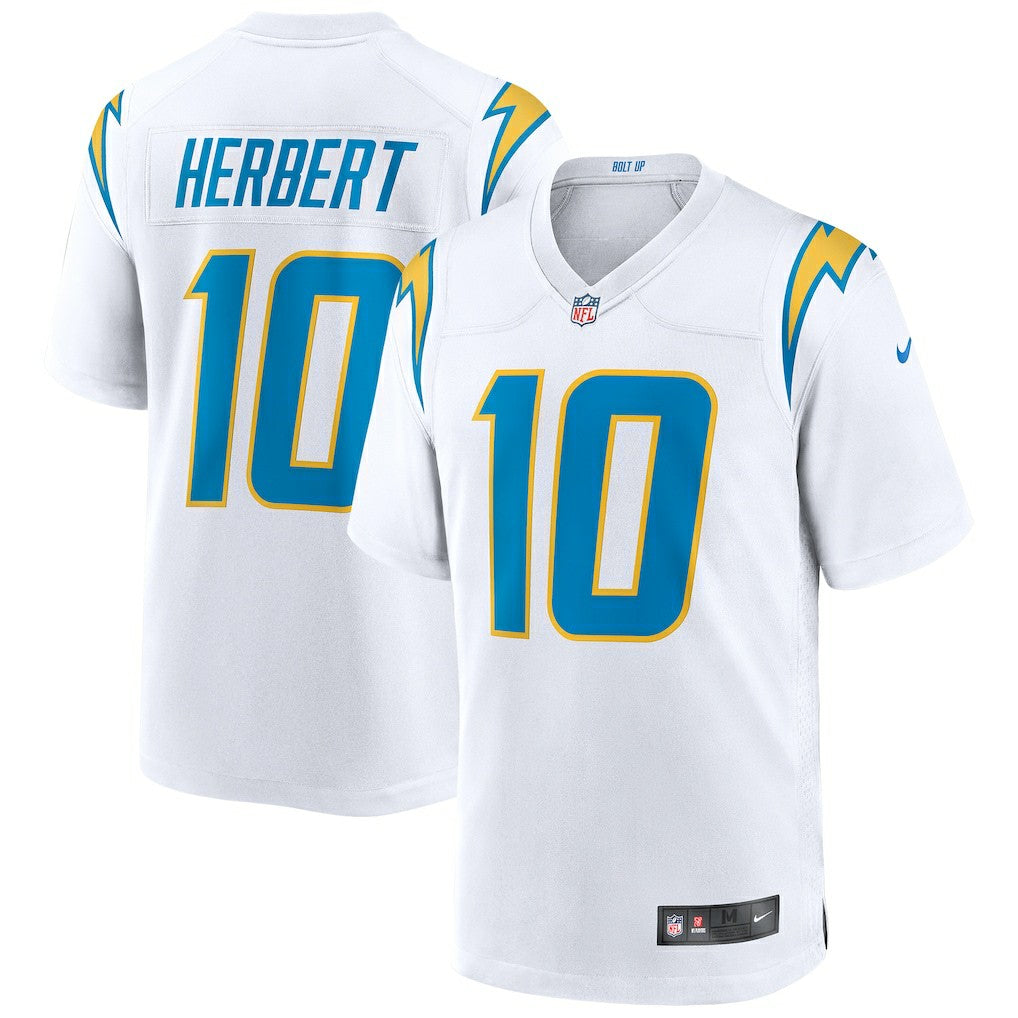 Justin Herbert Los Angeles Chargers Game Jersey - White Jerseys