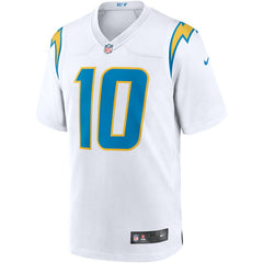 Justin Herbert Los Angeles Chargers Game Jersey - White Jerseys
