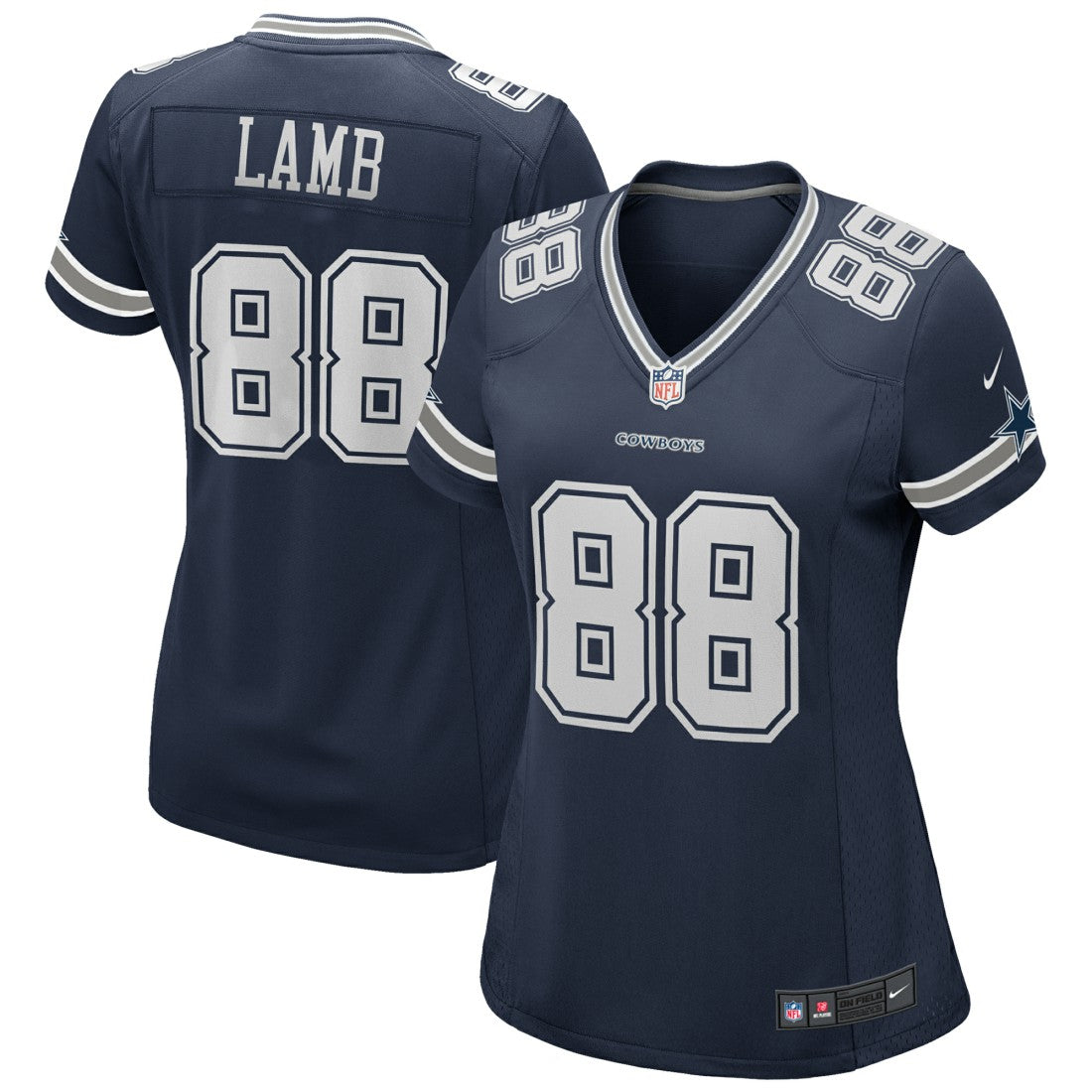 CeeDee Lamb Dallas Cowboys Women's Game Jersey - Navy Jerseys
