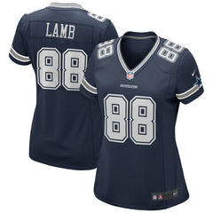 CeeDee Lamb Dallas Cowboys Women's Game Jersey - Navy Jerseys
