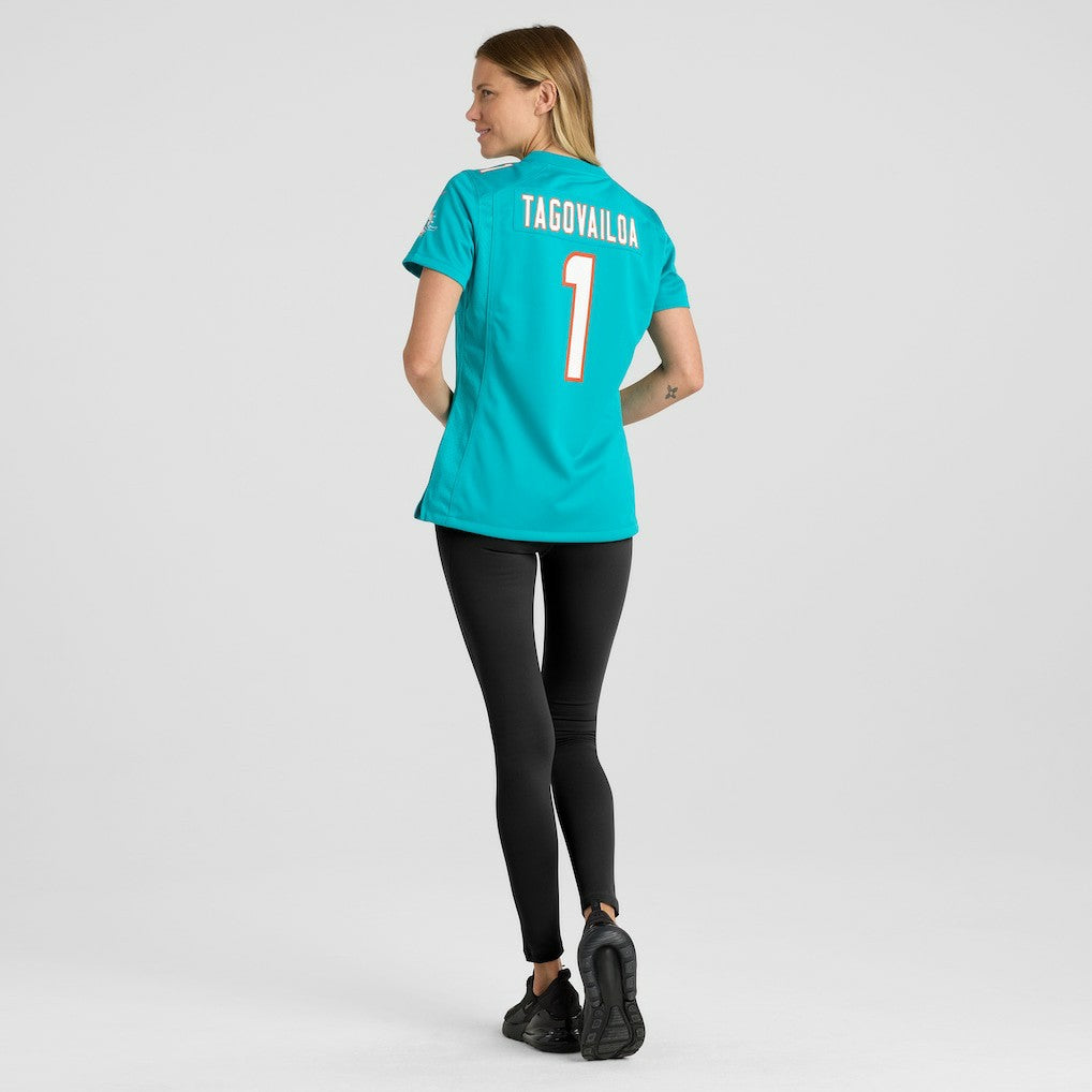 Tua Tagovailoa Miami Dolphins Women's Game Jersey - Aqua Jerseys