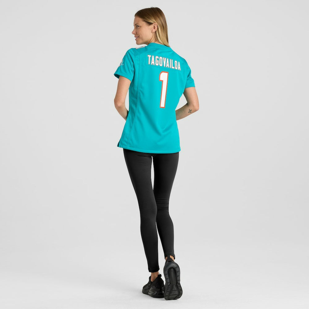 Tua Tagovailoa Miami Dolphins Women's Game Jersey - Aqua Jerseys