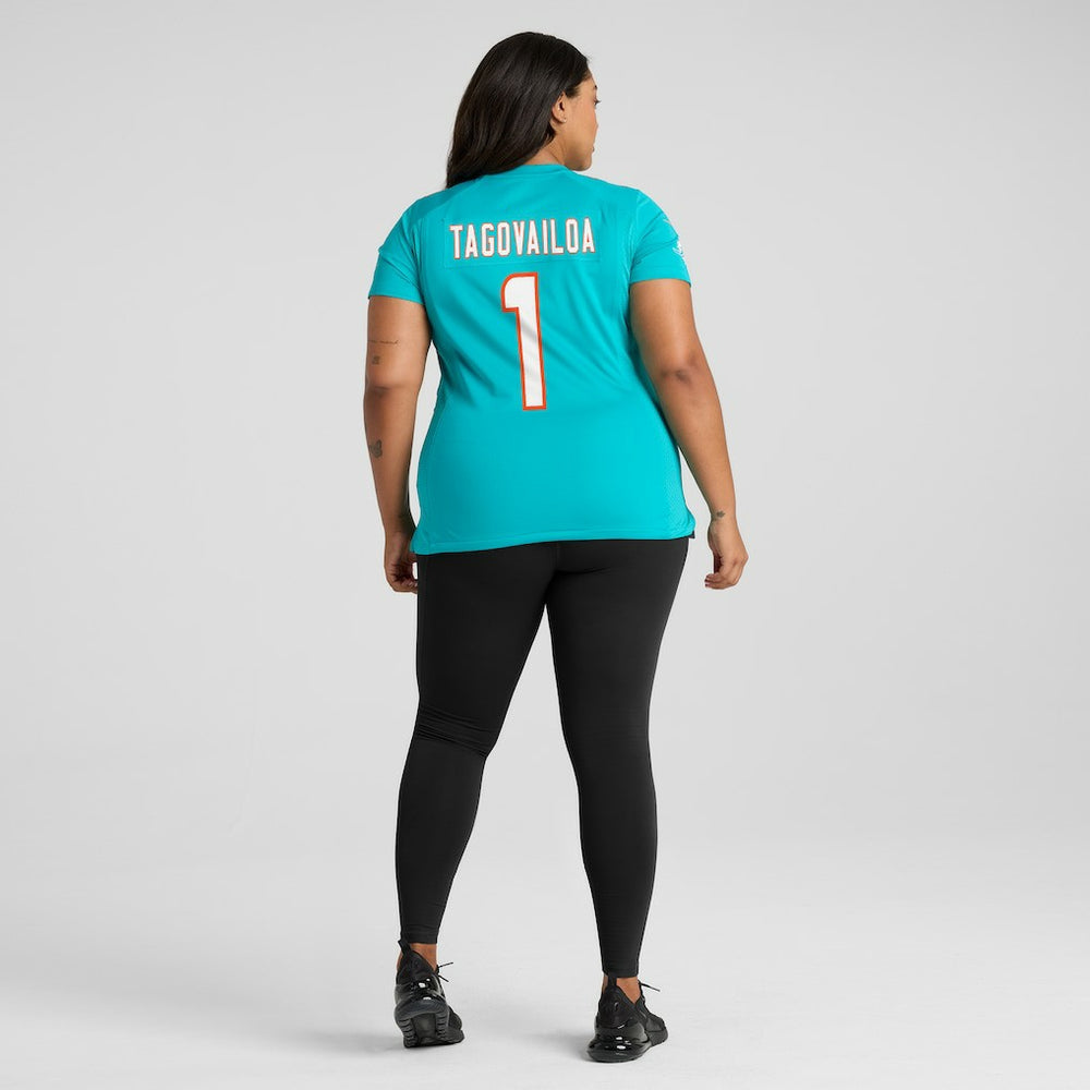 Tua Tagovailoa Miami Dolphins Women's Game Jersey - Aqua Jerseys